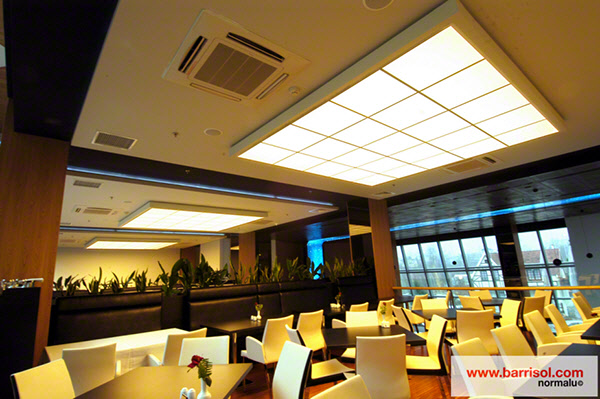 Imagine new possibilities with Barrisol stretch ceiling tiles