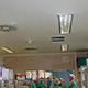 Eclairage et ventilation intégrés au plafond Barrisol