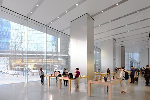 Room with GTs illuminated acoustic panels