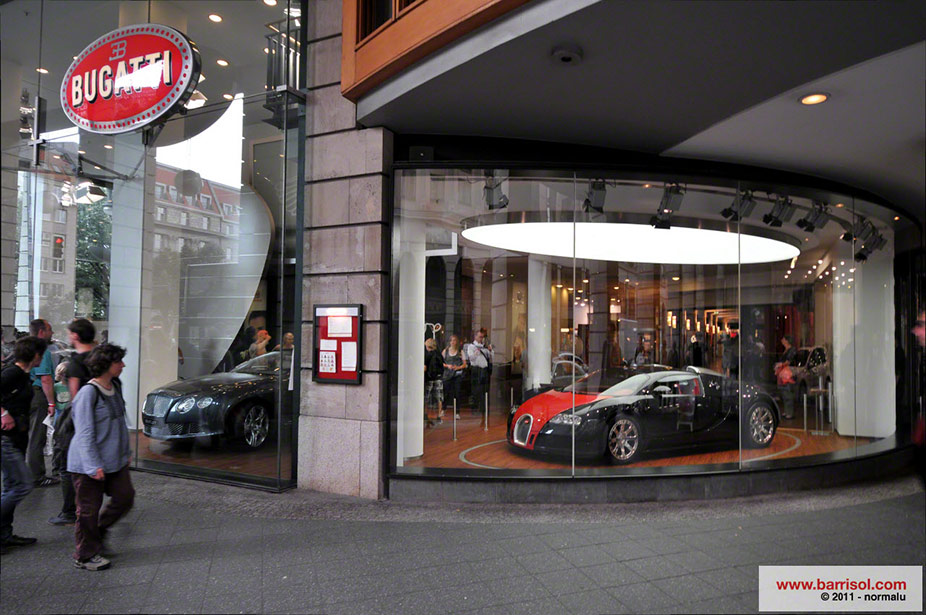 Bugatti showroom